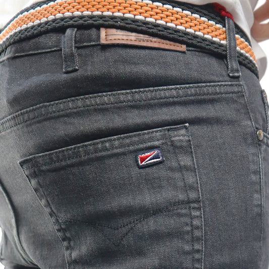 Black Denim Pants 0358 BLACK