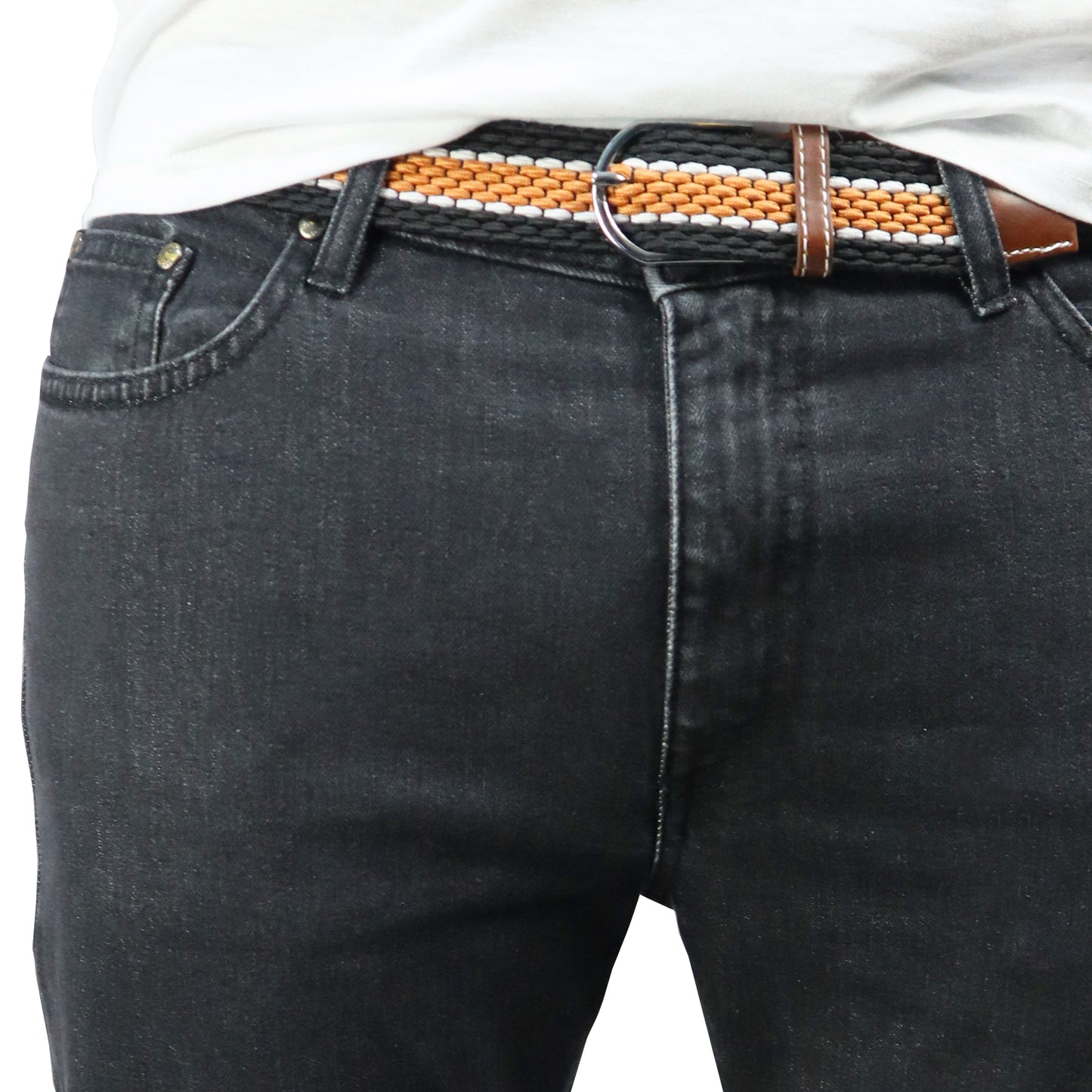 Black Denim Pants 0358 BLACK