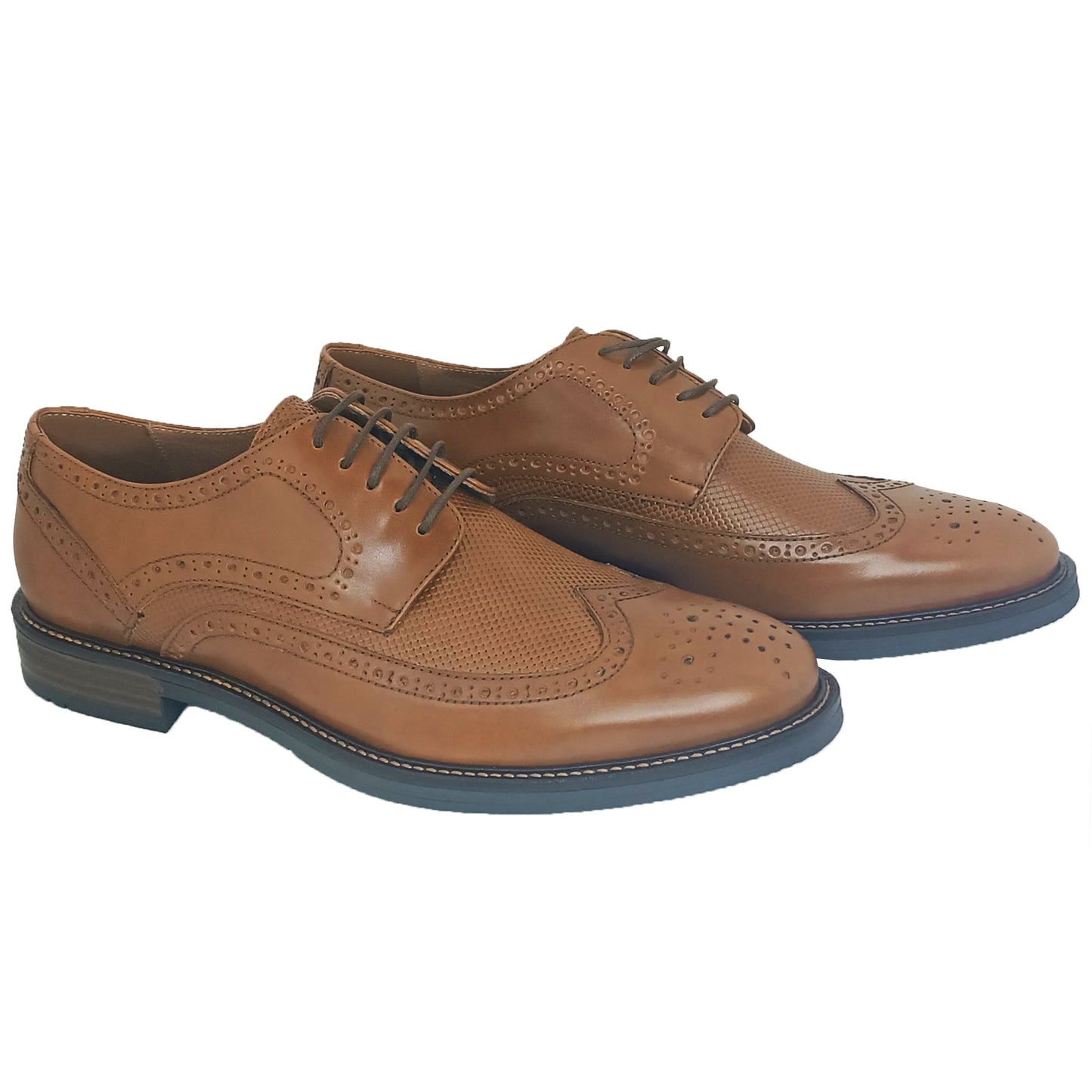 Handmade Leather Lace Ups Tampa Shoes 622 TABAC