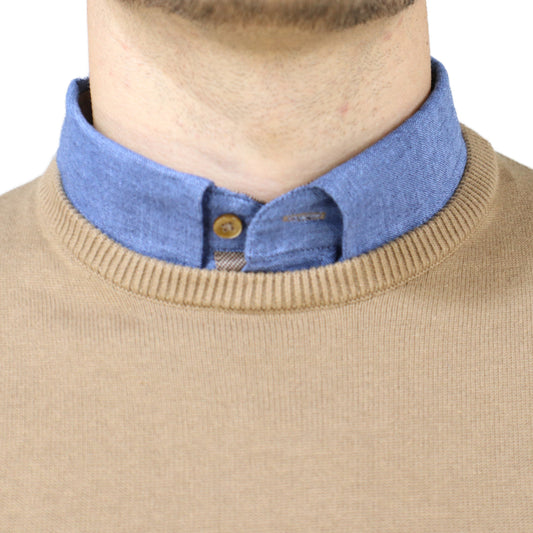 Crew Neck Cotton Blouse 601KN20 NORTH STAR