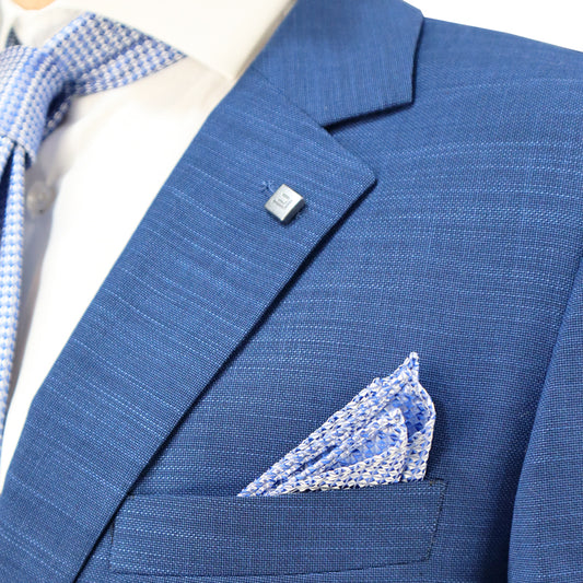 Men's Suit Blue Trevira (Trev./Wool/Visc./Spandex) Semi-Slim Fit S24LU1591200 SUIT 91200