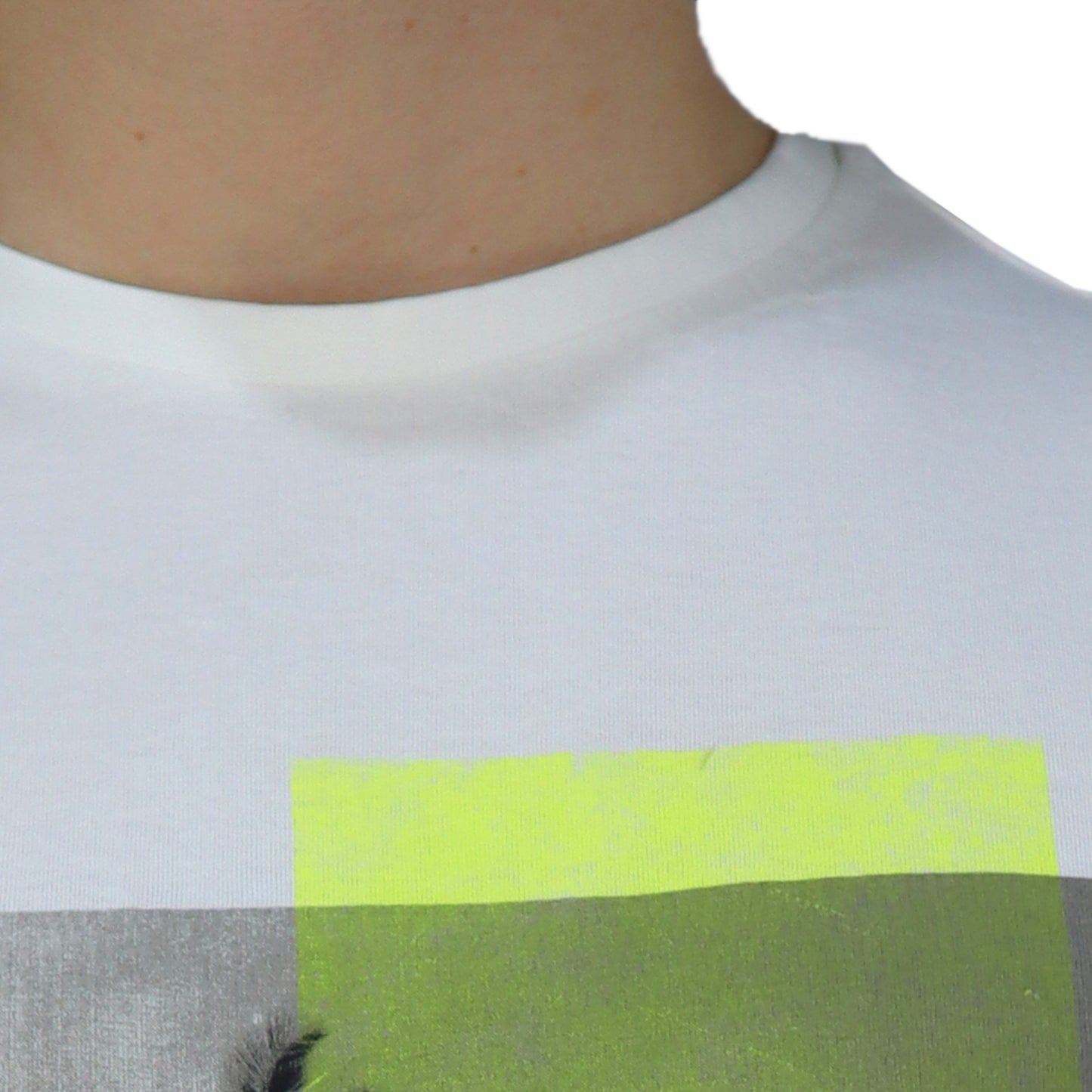 Men's Short Sleeve T-Shirt White with Print