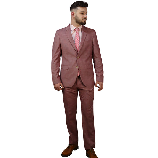 Men's Suit Coral (Pol/Visc) Semi-Slim Fit 502312
