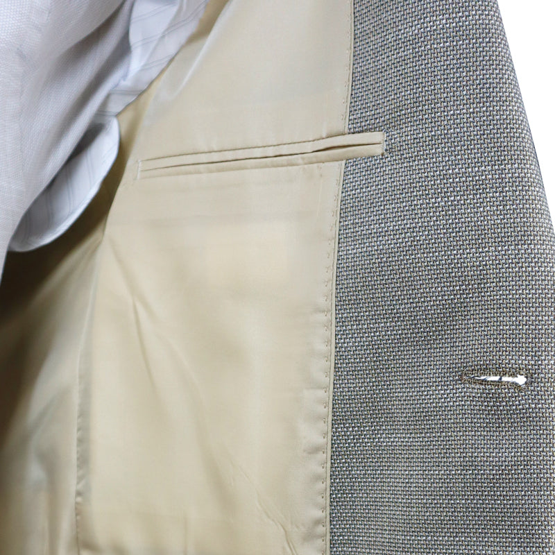 Men's Beige Blazer (Tery/Rayon/Spandex) Semi Slim Fit 502608 BEIGE