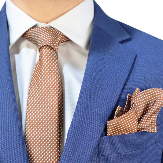 Men's Blue Suit (Tery/Rayon/Spandex) Semi-Slim Fit 502613