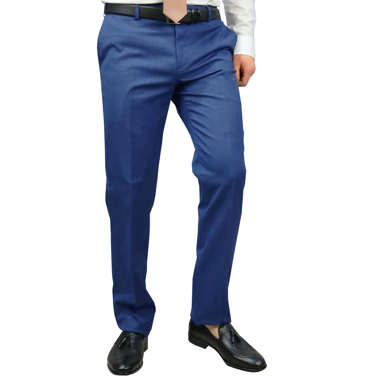 Men's Blue Suit (Tery/Rayon/Spandex) Semi-Slim Fit 502613