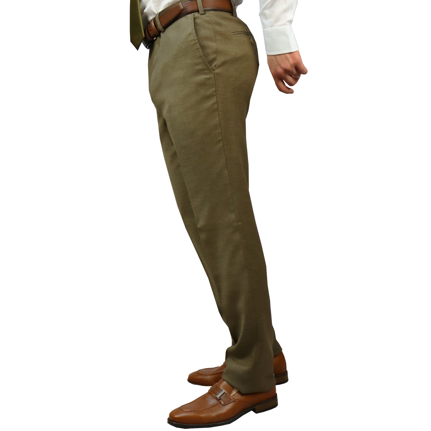 Men's Suit Beige (Tery/Rayon/Spandex) Semi-Slim Fit 502623