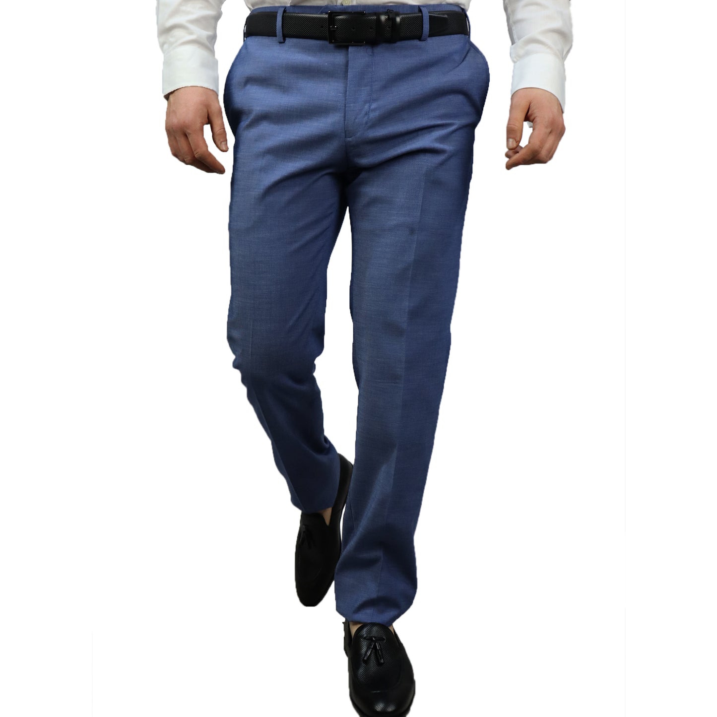 Men's Blue Suit (Tery/Rayon/Spandex) Semi-Slim Fit 502624 4-BLUE