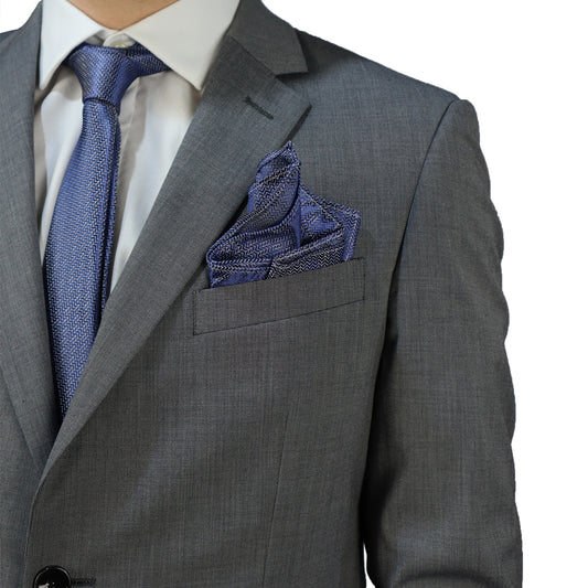 Men's Suit Grey (Tery/Rayon/Spandex) Semi-Slim Fit 502627 1-GREY