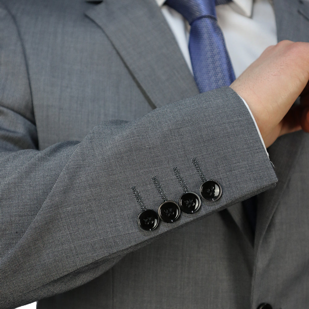 Men's Suit Grey (Tery/Rayon/Spandex) Semi-Slim Fit 502627 1-GREY