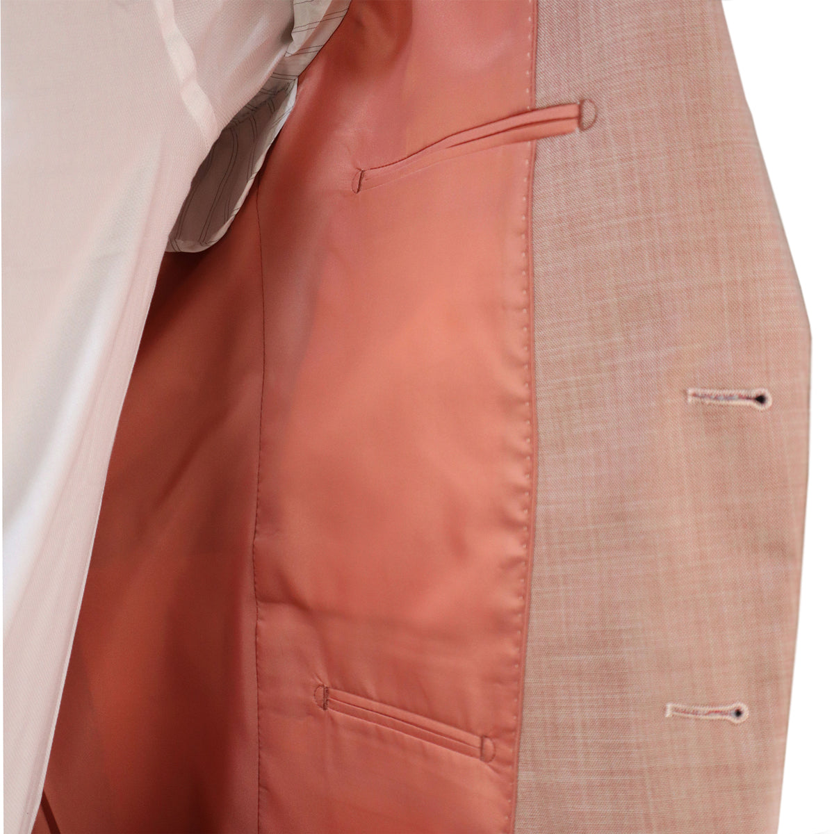 Men's Jacket Coral (Tery/Rayon) Semi Slim Fit 502641 12-CORAL