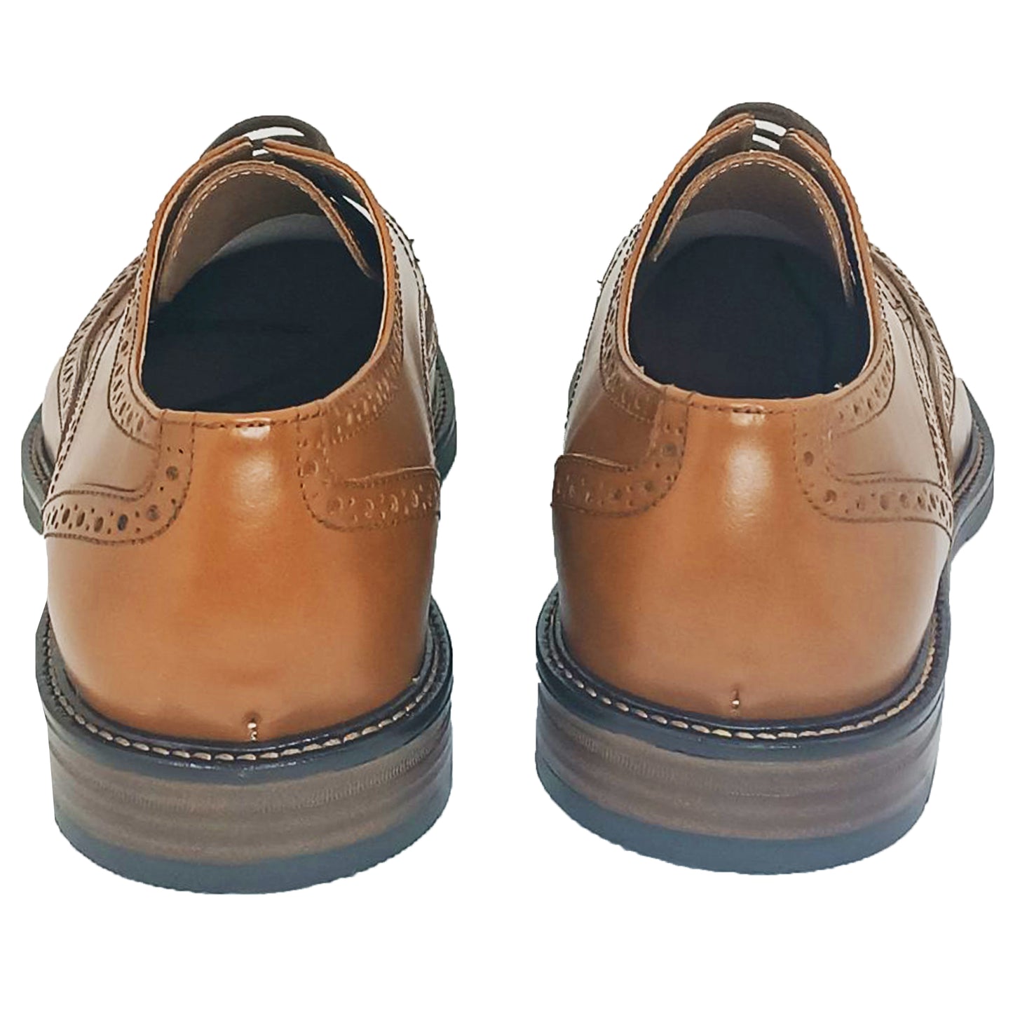 Handmade Leather Lace Ups Tampa Shoes 622 TABAC