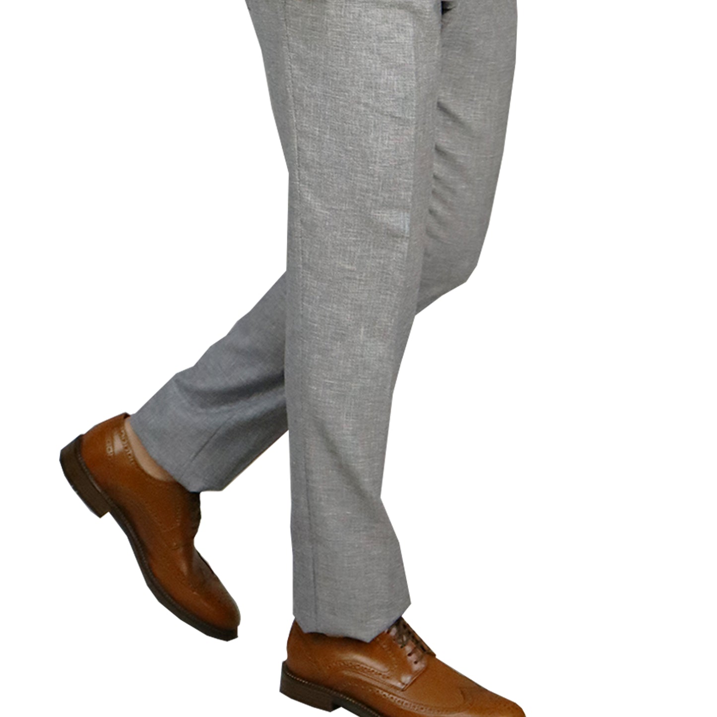 Suit Men's Desaturated Blue (Ter/Visc/Linen/El) Semi-Slim Fit 06.33 Linen Look SUIT