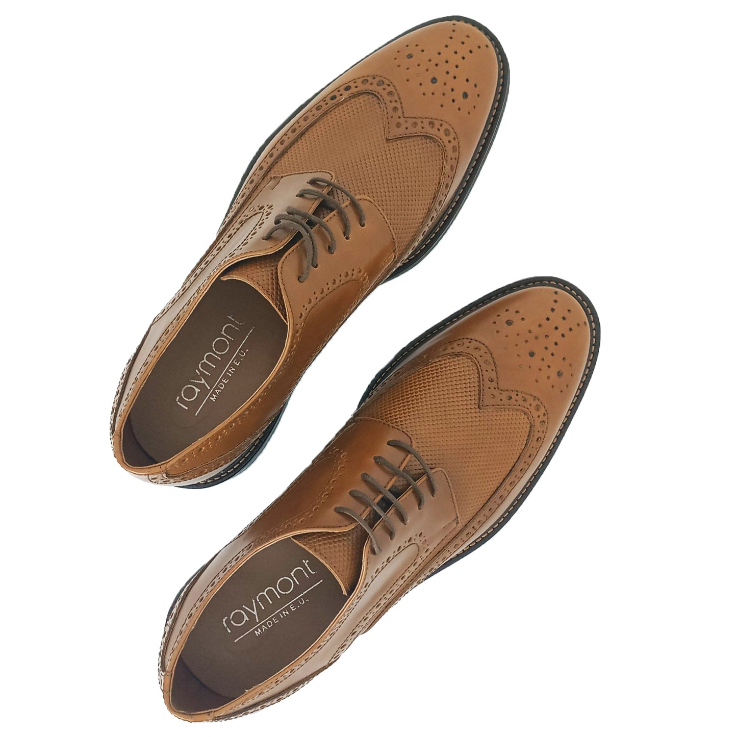 Handmade Leather Lace Ups Tampa Shoes 622 TABAC