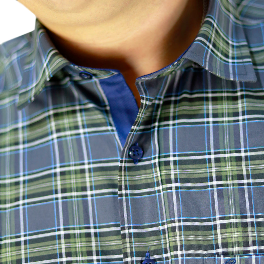 Πουκάμισο Πράσινο/Γαλάζιο 7250 5