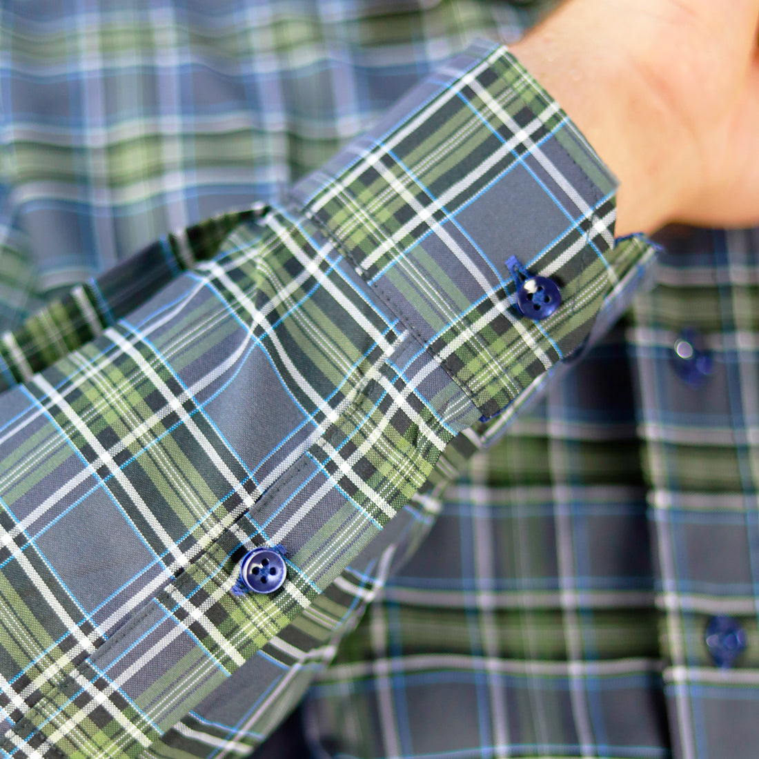 Πουκάμισο Πράσινο/Γαλάζιο 7250 5