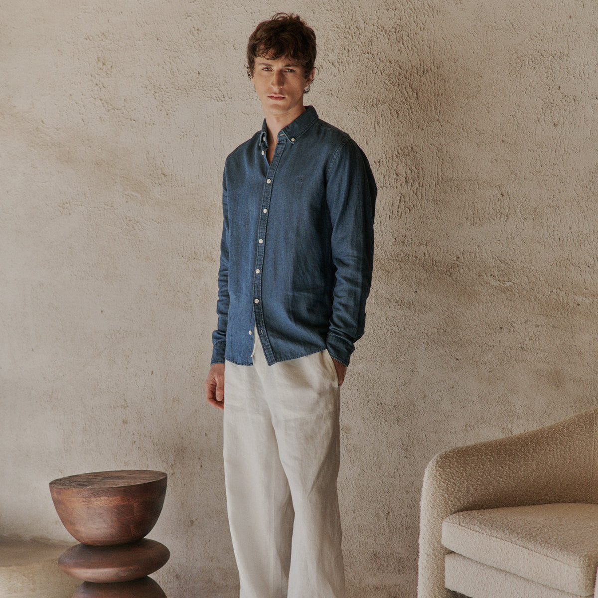 Linen Mix Shirt 20505384 CFHamilton CASUAL FRIDAY