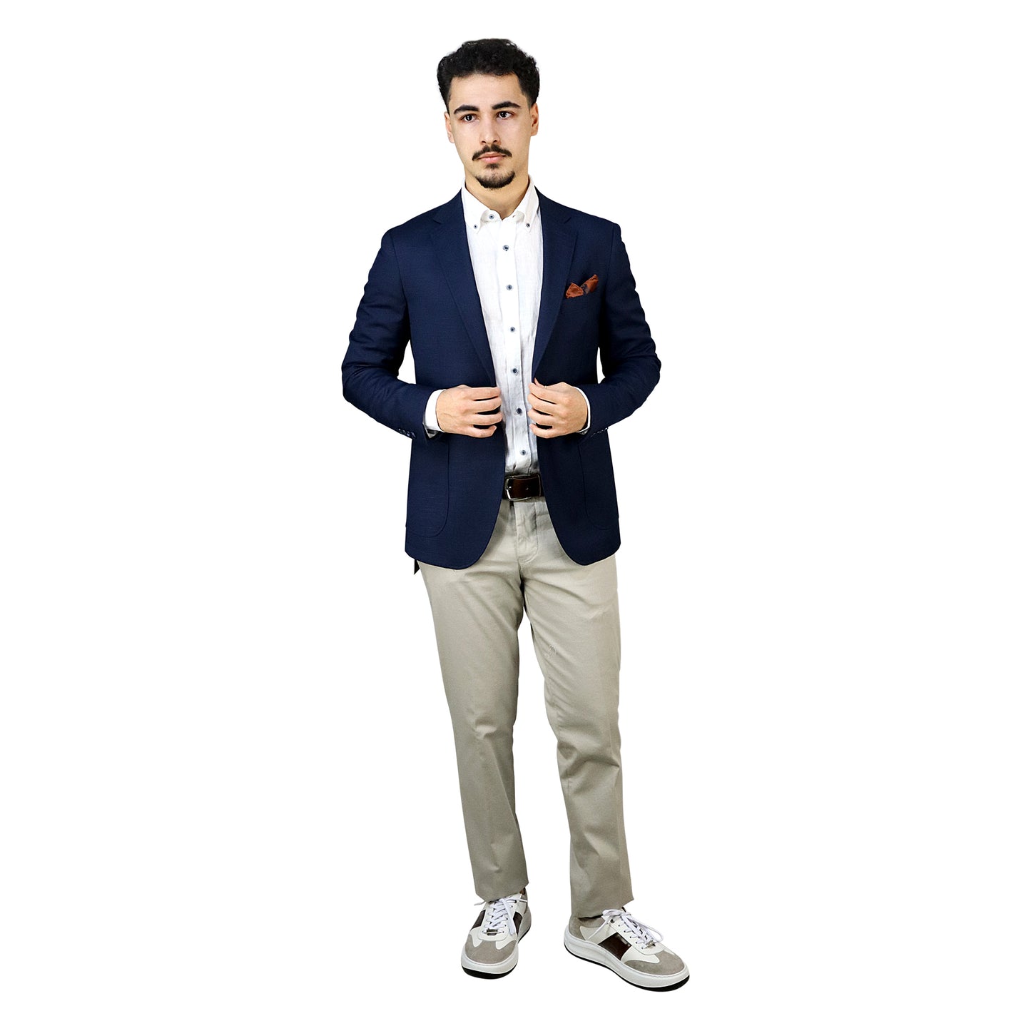 Blazer Jacket Unlined - Semi Slim Fit 602626 Padovat ORION 10 Navy