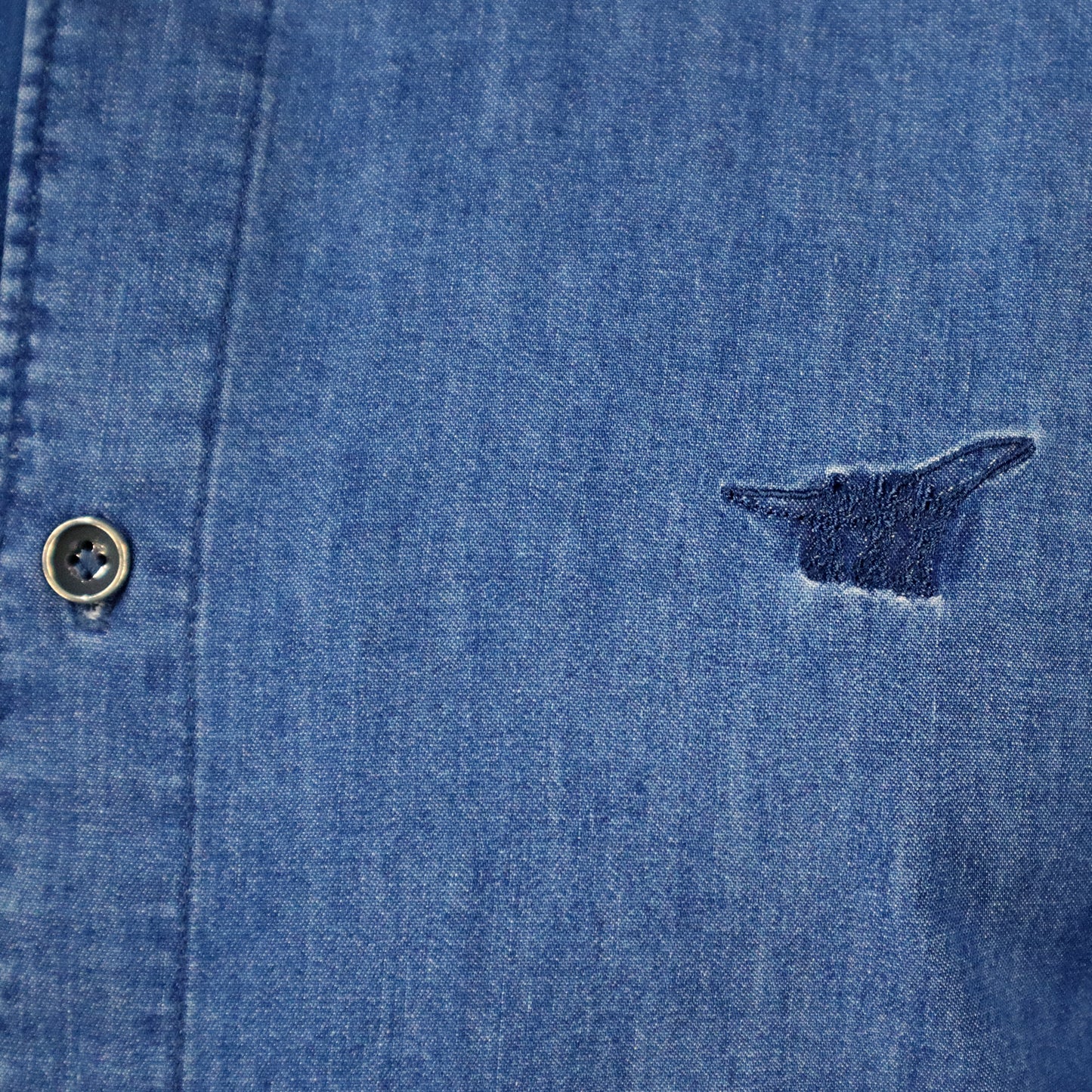 Denim Chambray Shirt Tiago HENRY COTTONS 0297 Blue