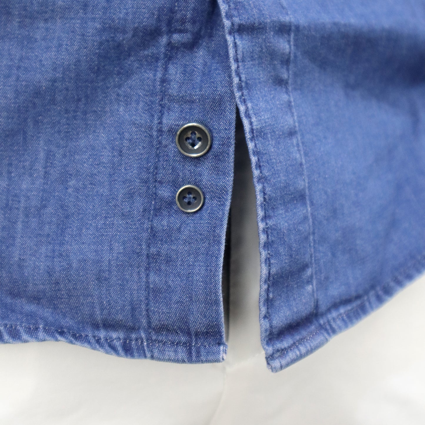 Denim Chambray Shirt Tiago HENRY COTTONS 0297 Blue