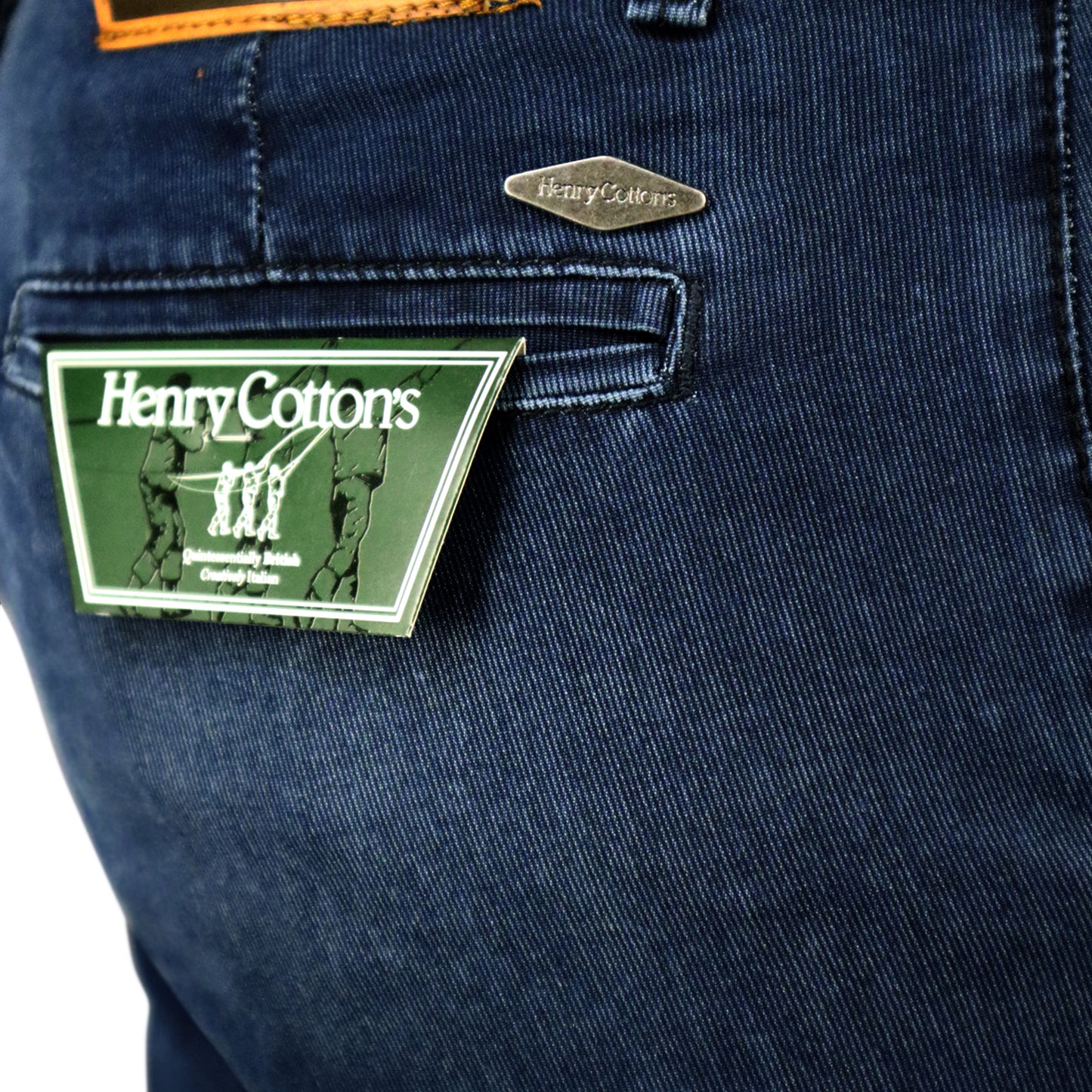Denim Chino Pants HC-009 HENRY COTTONS Jeans TA Filo Piquet