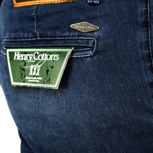 Denim Chino Pants HC-009 HENRY COTTONS Jeans TA Filo Piquet