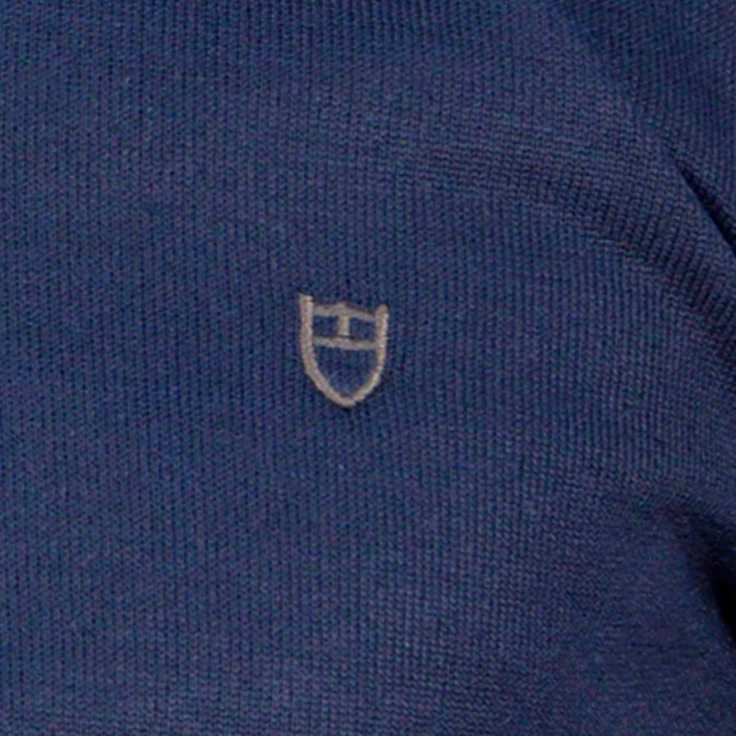 Μάλλινη V-neck Μπλούζα Μπλε 130 02 NAVY V NECK