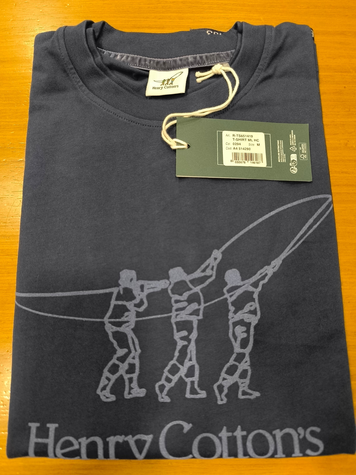 T-Shirt Jersey R-TS651419 ML HC W26 HENRY COTTON'S