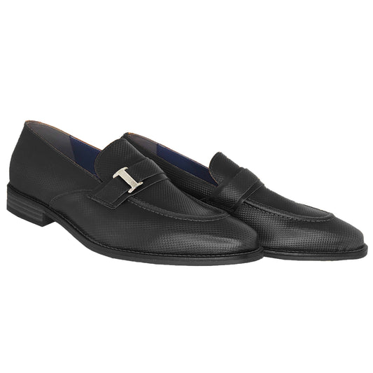 Handmade Monk Strap Leather Shoes 727 RAYMONT Black