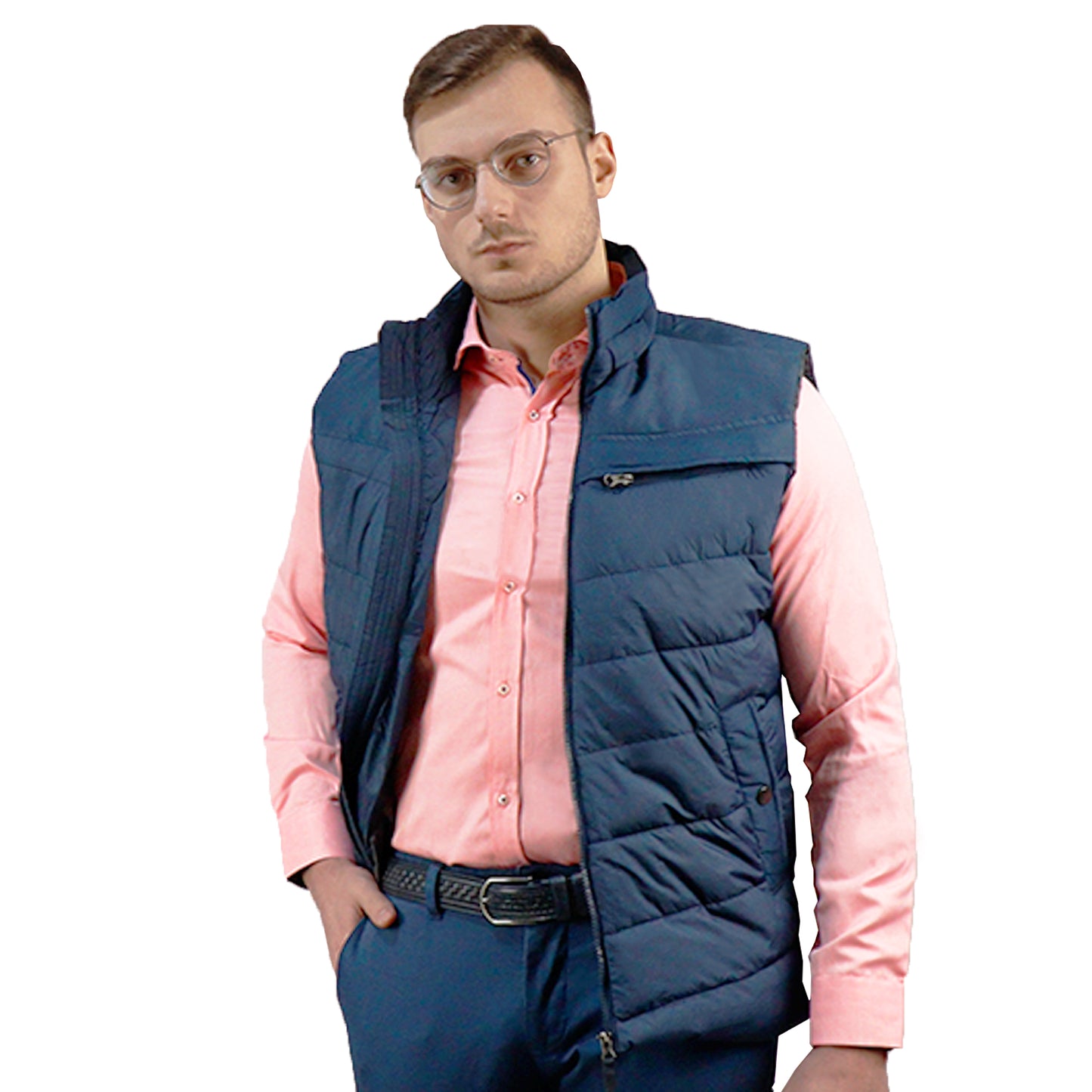 Sleeveless Jacket Blue 11-200003 DARK NAVY