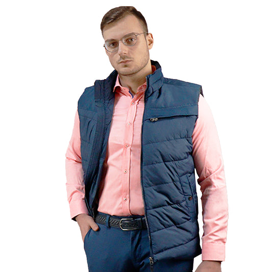 Sleeveless Jacket Blue 11-200003 DARK NAVY