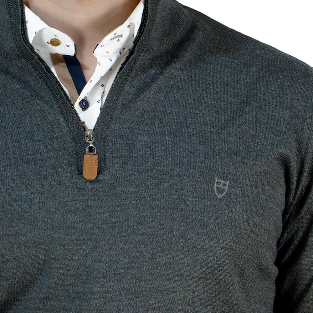 Knitted Wool Blouse Zipper 0201002