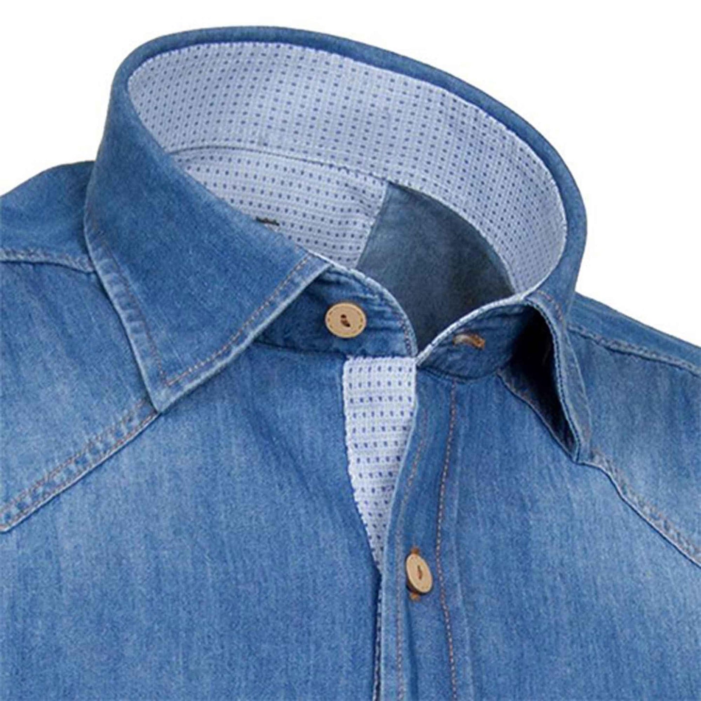 Ανδρικό Κλασικό Denim Πουκάμισο - JACQUES HERMES