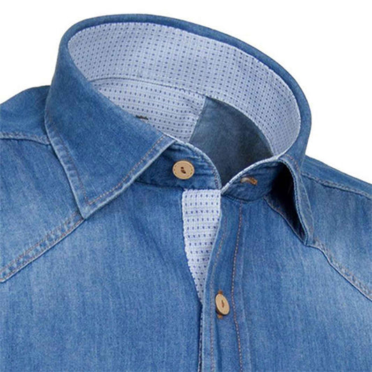 Ανδρικό Κλασικό Denim Πουκάμισο - JACQUES HERMES