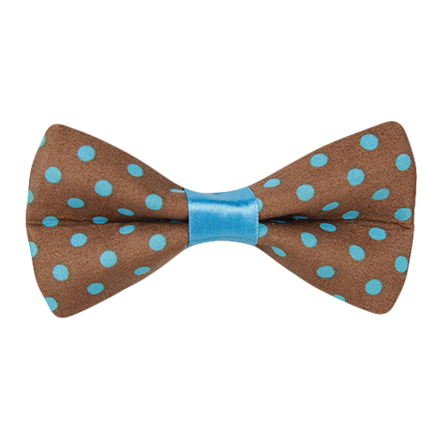Brown Polka Dots Bow Tie 0501009 BROWN BLUE