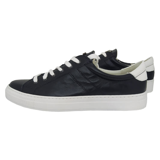 Handmade Sneakers Shoes Black Leather SN03 SNEAKERS BLACK