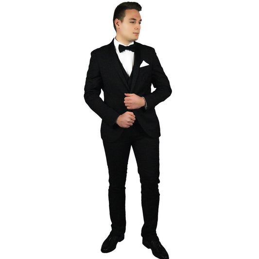 Wedding suit with vest BARI 001