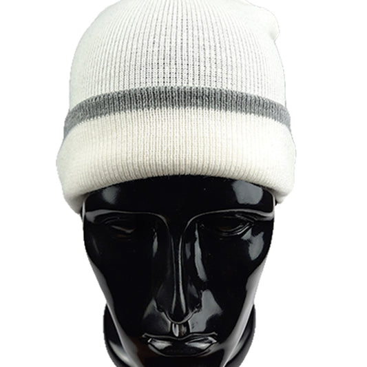 Knitted White Hat 111157