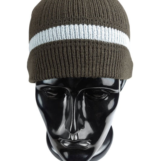 Knitted Brown Hat 111156