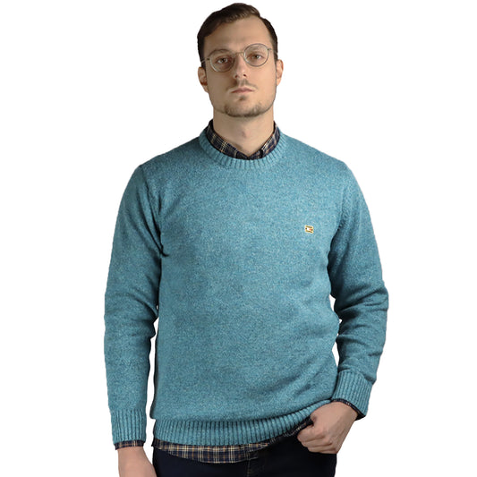 Men's Blue (Turquoise) Woolen Blouse 2428 TURQUOISE