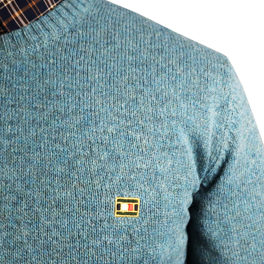 Men's Blue (Turquoise) Woolen Blouse 2428 TURQUOISE