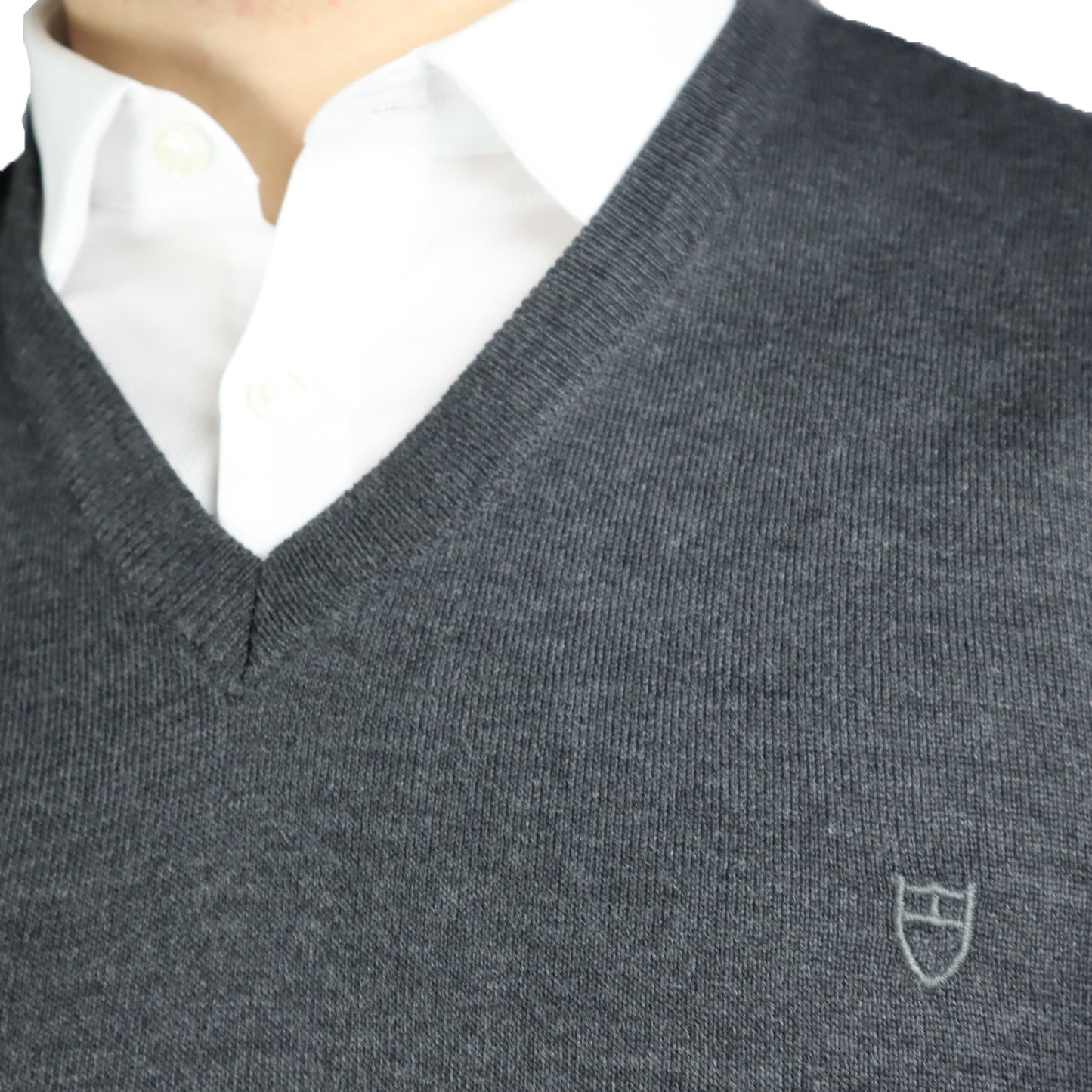 Μπλούζα Πλεκτή V-Neck 130 UNIQUE Grey