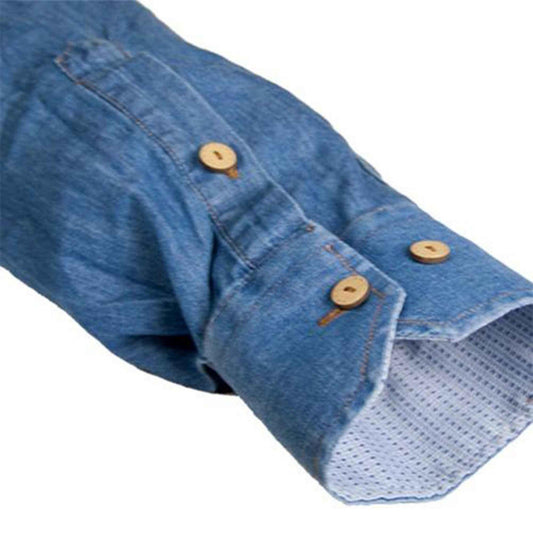 Ανδρικό Κλασικό Denim Πουκάμισο - JACQUES HERMES