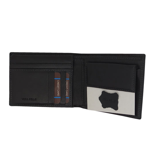 Leather Wallet Black 832-292E