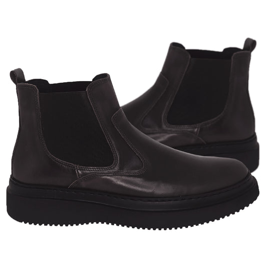 Handmade Chelsea Boots Leather Black 822 BLACK