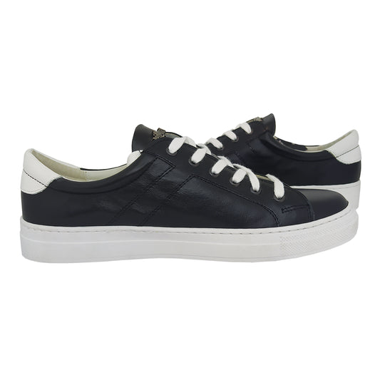 Handmade Sneakers Shoes Black Leather SN03 SNEAKERS BLACK