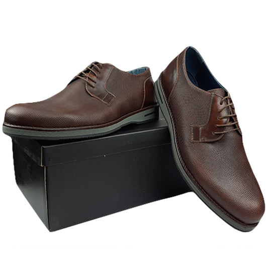 Handmade Lace Ups Shoes Brown Leather 811 BROWN