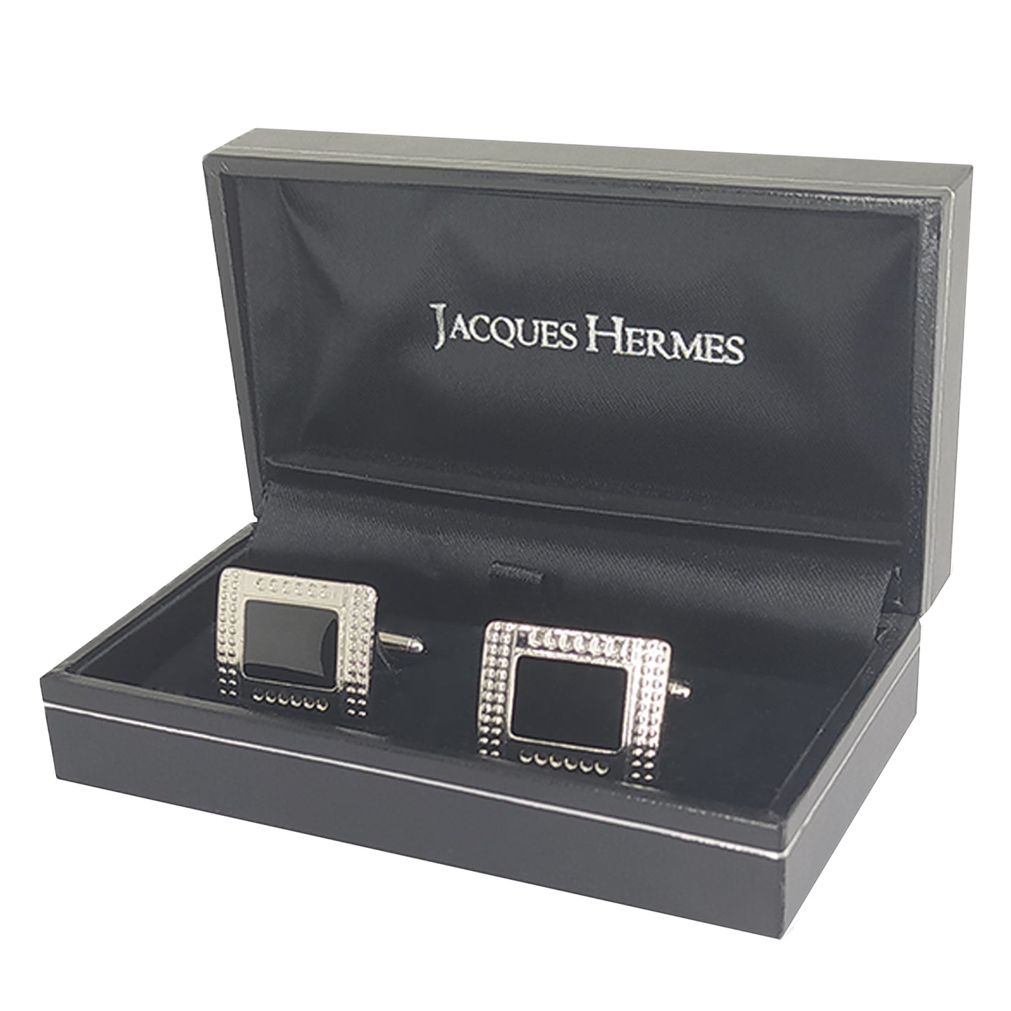 Silver & Black Cufflinks 0600017-2800 SB