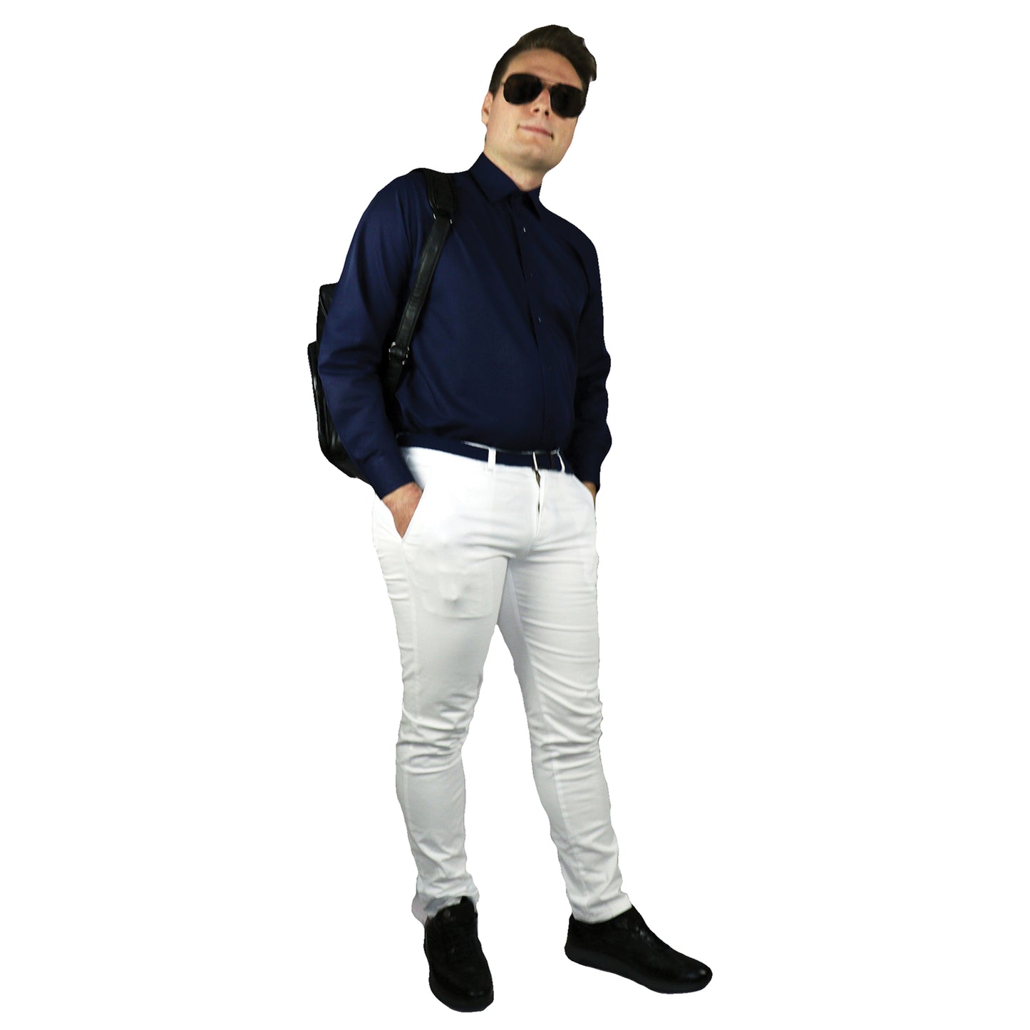 Κλασικό Πουκάμισο Σκούρο Μπλε 3300/03