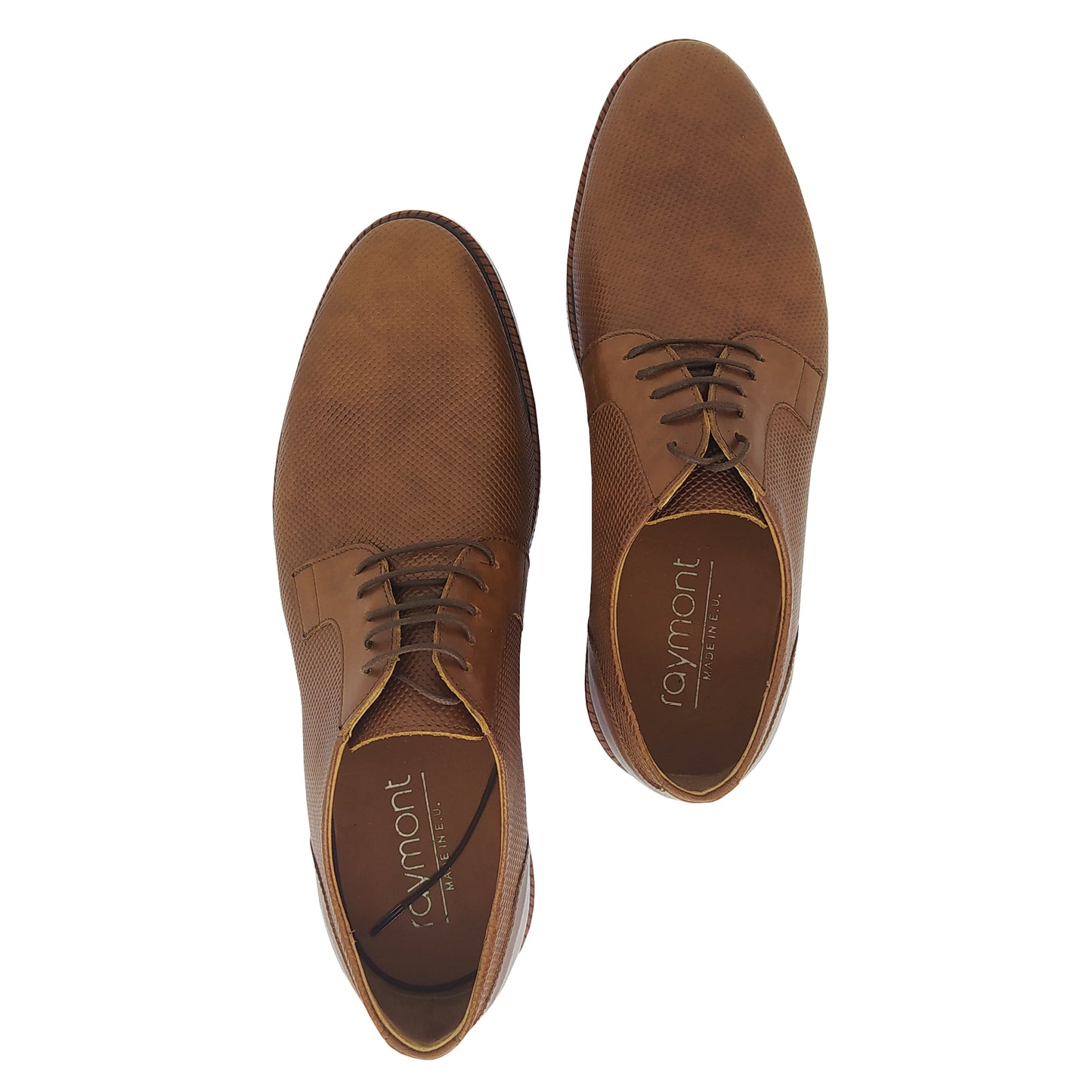 Handmade Lace Ups 811 TABAC Leather Shoes